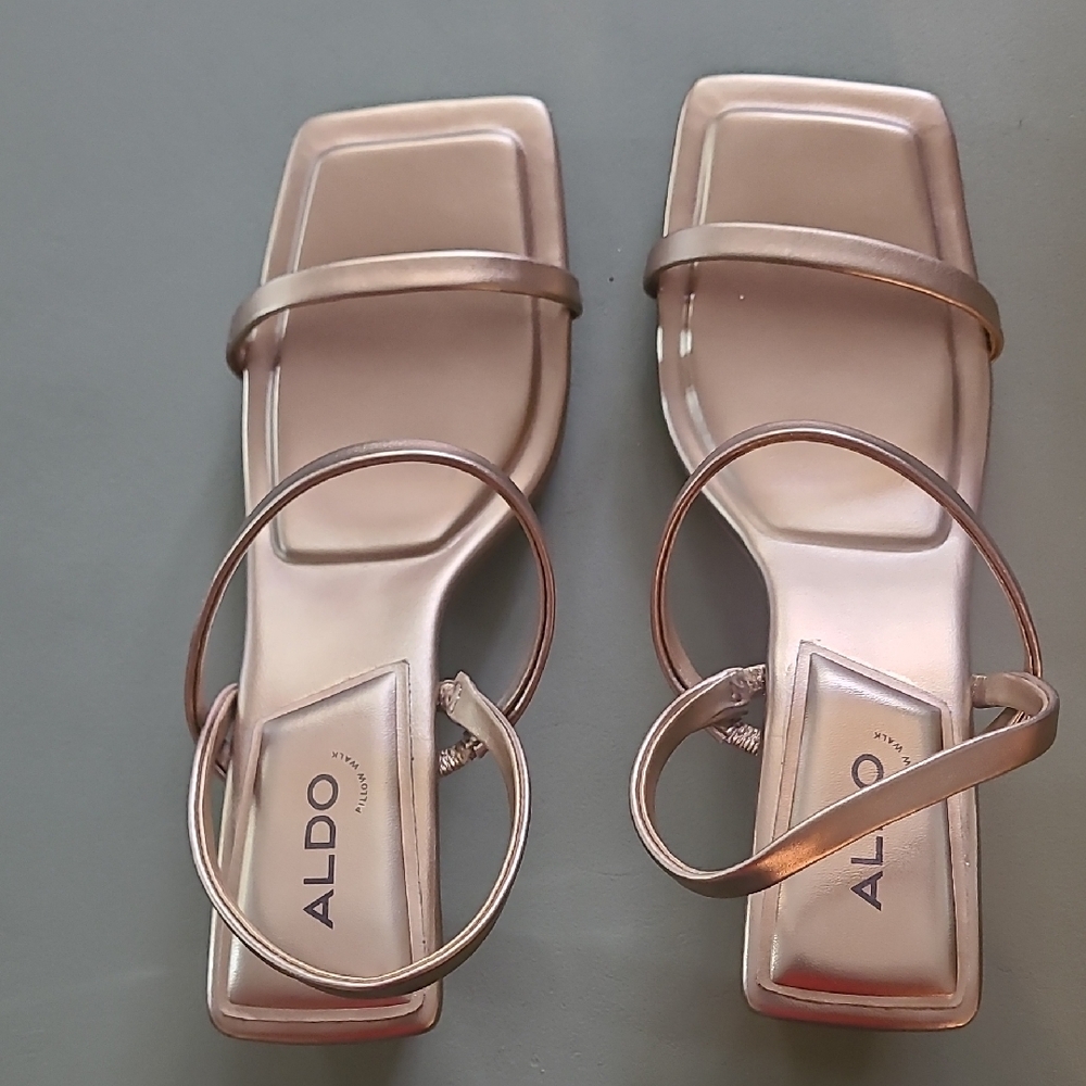 ALDO Women's Rose Gold Strappy Sandals